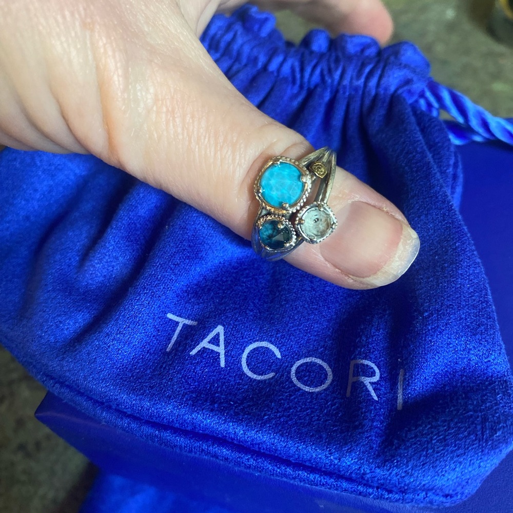 Tacori Petite Budding Brilliance Ring featuring Assorted Gemstones size 8